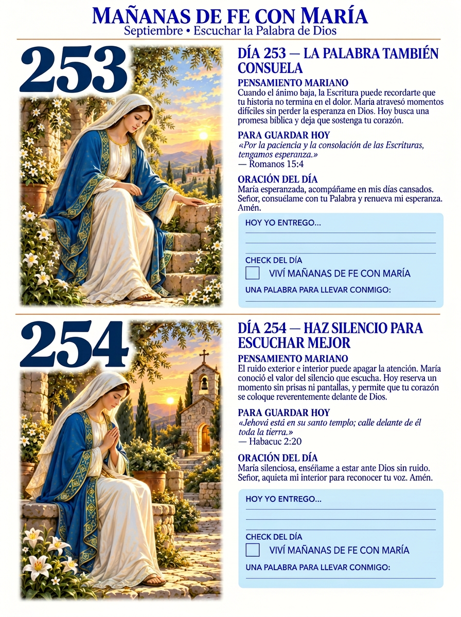 Páginas de septiembre, días 253 y 254